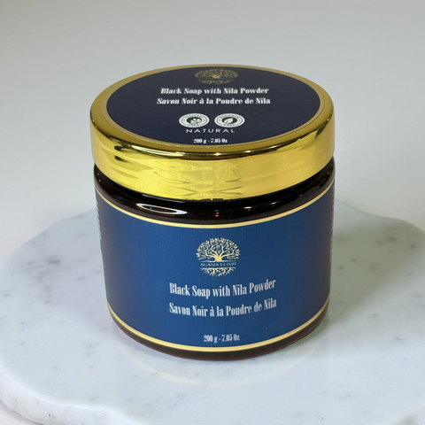Black Soap with Nila Powder - 100% Organic