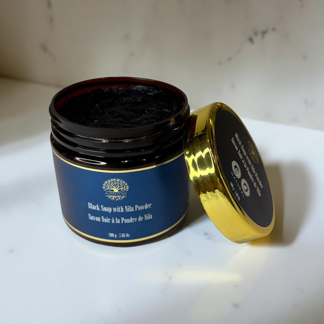 Black Soap with Nila Powder - 100% Organic