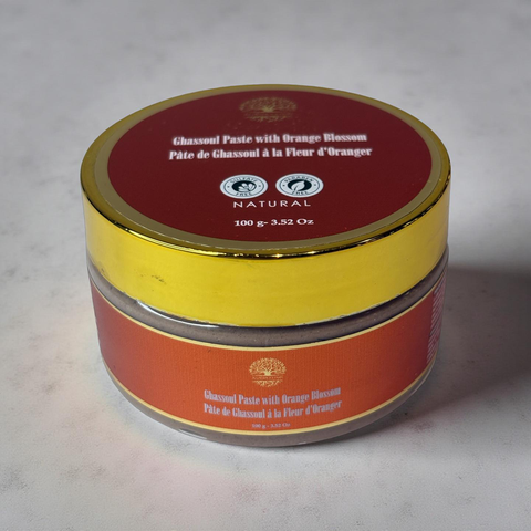 Ghassoul Paste with Orange Blossom - 100%  organic