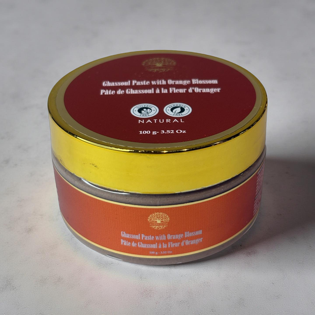 Ghassoul Paste with Orange Blossom - 100%  organic