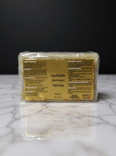 Natural argan oil soap for soft and hydrated skin