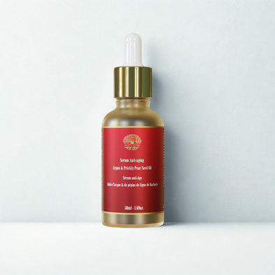Natural Moroccan anti aging serum with pure Argan oil and pure prickly pear seed Oil