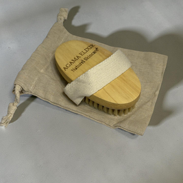 Natural dry body brush body exfoliation tool Agama Elixir